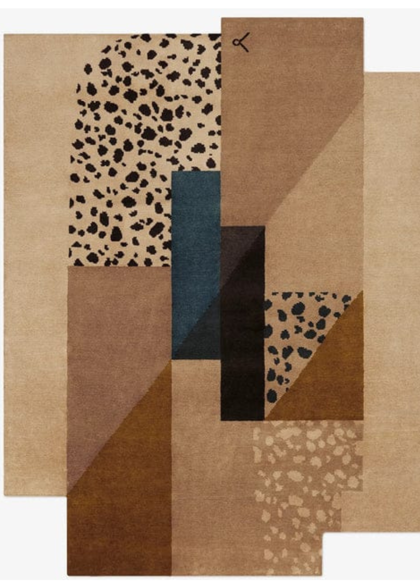 Modern Speckled Pebbles Irregular Rug for Living Room Decor - Kaleen Vibe
