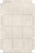 Canvas wavy organic shaped rug with soft abstract curves