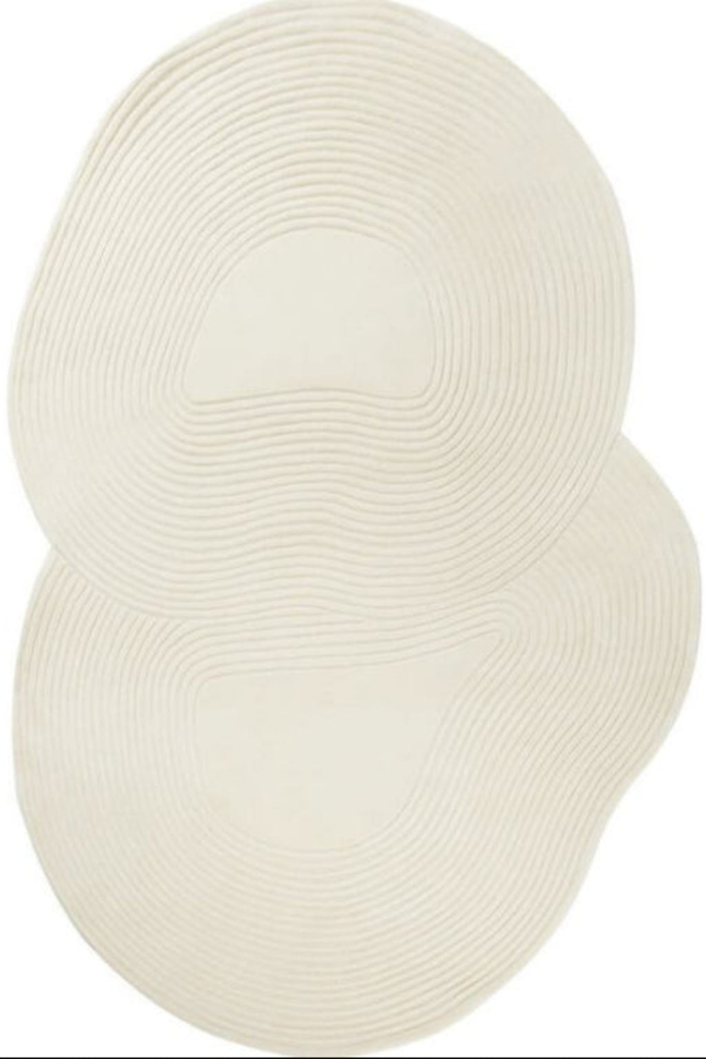 Drift rug modern organic shape rug with abstract pattern and neutral tones