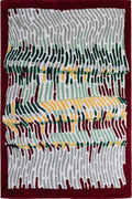 Textile with abstract pattern on a white background | kaleenvibe