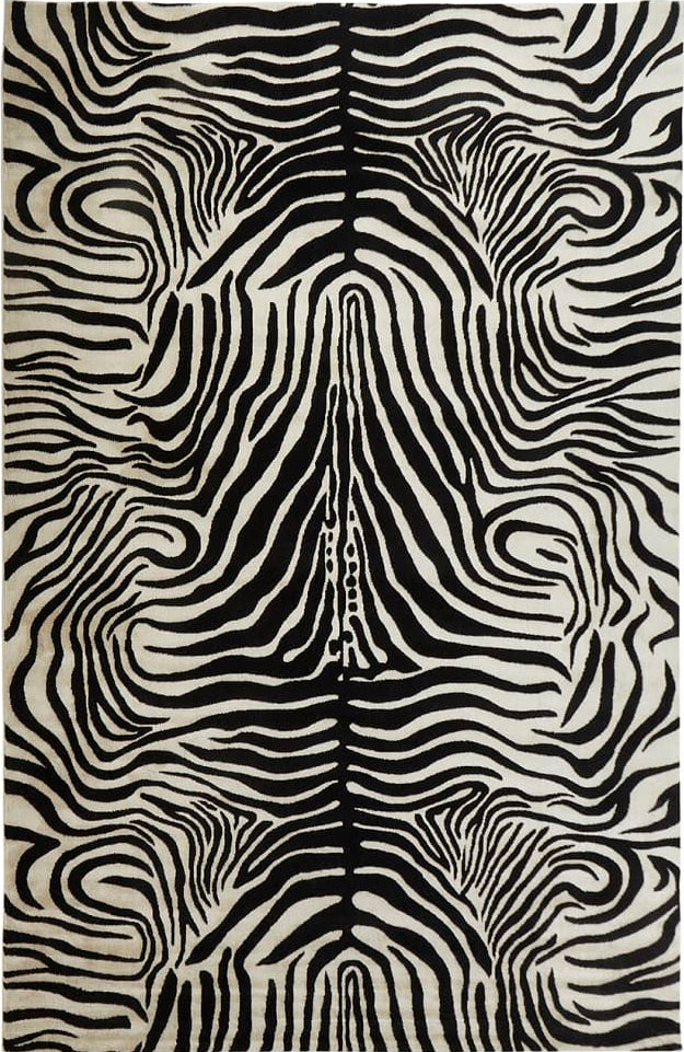 Zebra print pattern on a white background