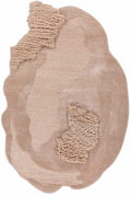 Textured beige fabric with knitted patterns on a white background