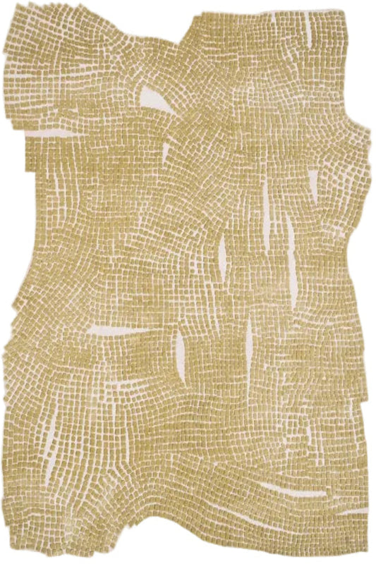 Gold abstract pattern on a white background