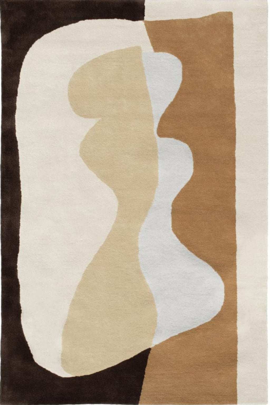 Minimalist grey laine geometric rug for modern office and living room