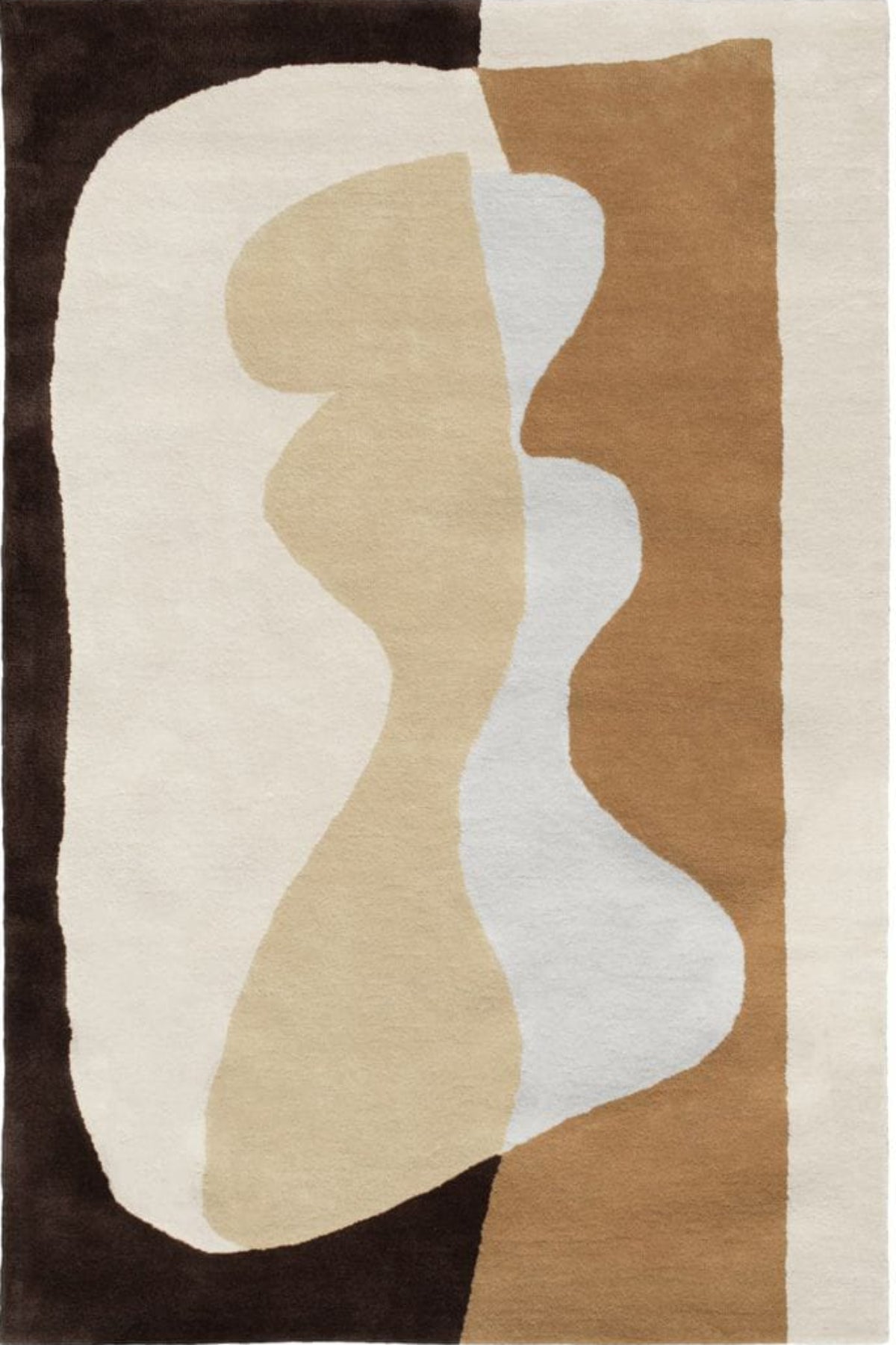 Minimalist grey laine geometric rug for modern office and living room